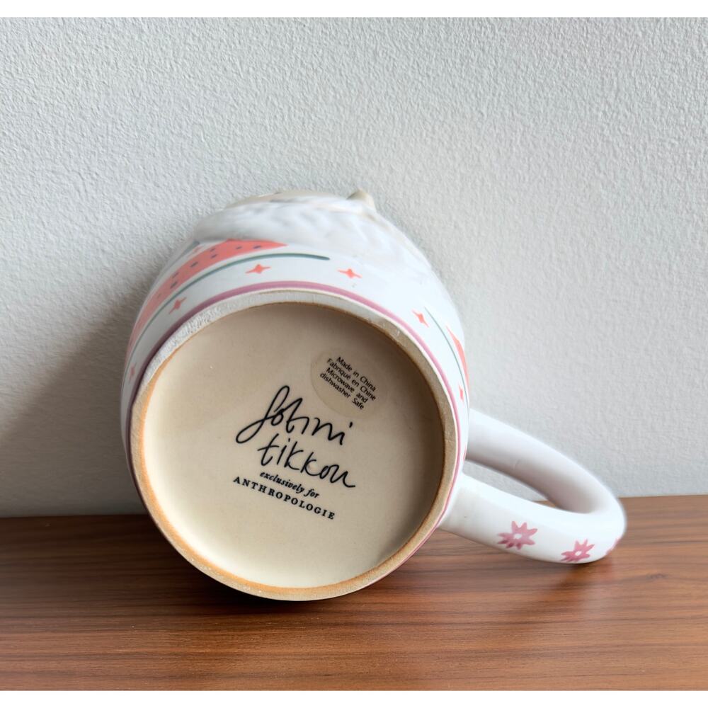 Fotini Tikkou by Anthropologie - Santa Claus Ceramic Christmas Mug - Picture 5 of 5